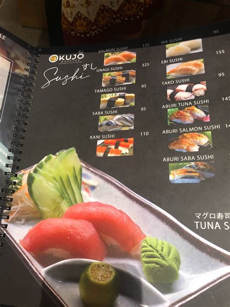 okujo menu|Okujō Japanese Restaurant